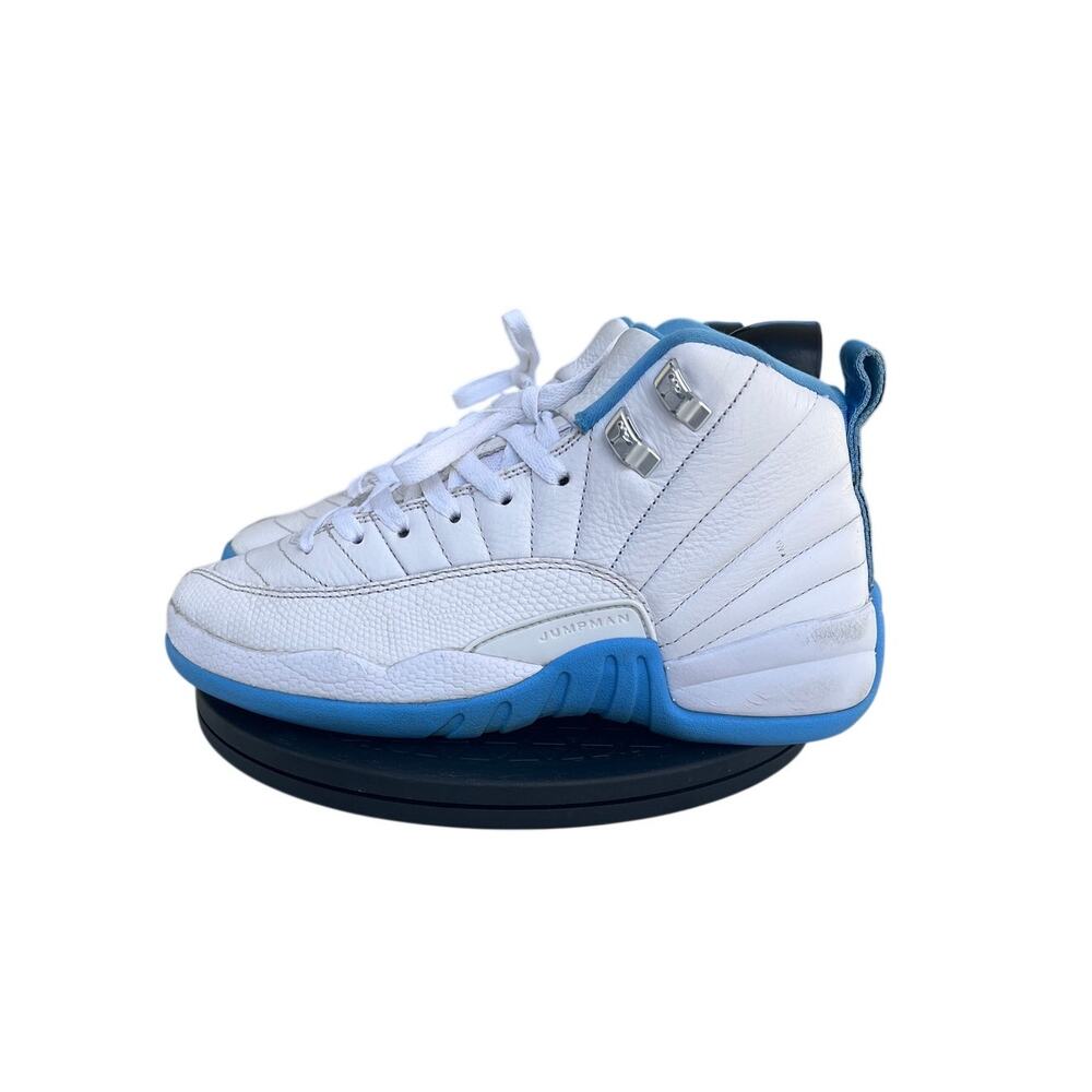 Boys Nike Air Jordan 12 Retro "Melo" Shoes Sneakers Size 5Y Blue White